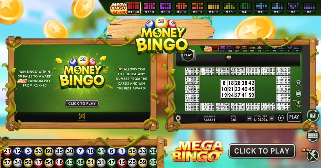 Money bingo banner